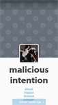 Mobile Screenshot of malintention.tumblr.com