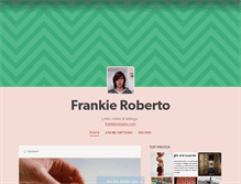 Tablet Screenshot of frankie-roberto.tumblr.com