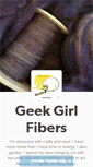 Mobile Screenshot of geekgirlfibers.tumblr.com
