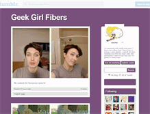 Tablet Screenshot of geekgirlfibers.tumblr.com
