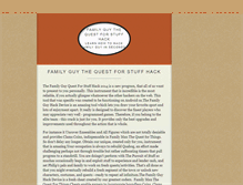 Tablet Screenshot of familyguythequestforstuffhack.tumblr.com