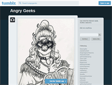 Tablet Screenshot of angrygeeks.tumblr.com