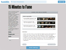 Tablet Screenshot of 15minutestofame.tumblr.com