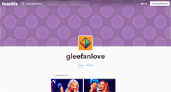 Desktop Screenshot of gleefanlove.tumblr.com