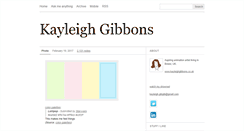 Desktop Screenshot of kayleighgibbons.tumblr.com