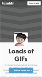 Mobile Screenshot of loadsofgifs.tumblr.com