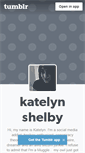 Mobile Screenshot of katelynshelby.tumblr.com