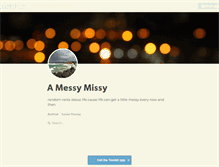 Tablet Screenshot of amessymissy.tumblr.com