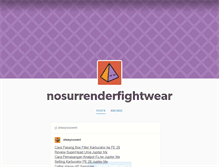 Tablet Screenshot of nosurrenderfightwear.tumblr.com