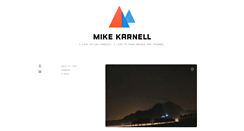 Desktop Screenshot of mikekarnell.tumblr.com