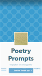 Mobile Screenshot of poetryprompts.tumblr.com