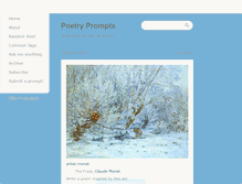 Tablet Screenshot of poetryprompts.tumblr.com