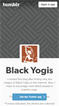 Mobile Screenshot of blackyogis.tumblr.com