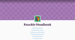 Desktop Screenshot of knuckleheadbook.tumblr.com