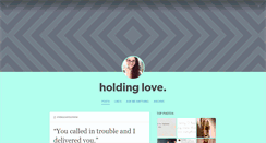 Desktop Screenshot of holdlovestrong.tumblr.com