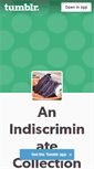 Mobile Screenshot of anindiscriminatecollection.tumblr.com