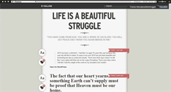 Desktop Screenshot of lifeisabeautifulstruggle.tumblr.com