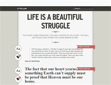 Tablet Screenshot of lifeisabeautifulstruggle.tumblr.com