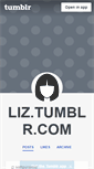 Mobile Screenshot of liz.tumblr.com