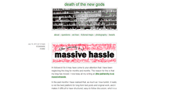 Desktop Screenshot of deathofthenewgods.tumblr.com