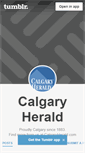 Mobile Screenshot of calgaryherald.tumblr.com