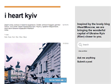 Tablet Screenshot of iheartkyiv.tumblr.com