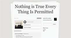 Desktop Screenshot of everythingispermitted.tumblr.com