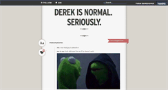 Desktop Screenshot of derekisnormal.tumblr.com