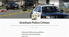 Desktop Screenshot of greshampolicecrimes.tumblr.com