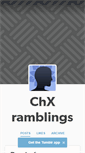 Mobile Screenshot of chxrambling.tumblr.com