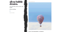 Desktop Screenshot of bubbledreams.tumblr.com