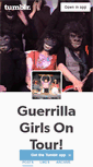 Mobile Screenshot of guerrillagirlsontour.tumblr.com