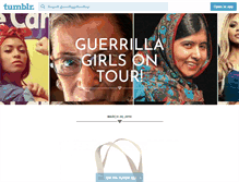 Tablet Screenshot of guerrillagirlsontour.tumblr.com