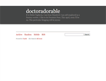 Tablet Screenshot of doctoradorable.tumblr.com