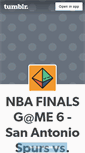 Mobile Screenshot of heatsvspurs6live.tumblr.com