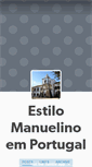 Mobile Screenshot of manuelinoemportugal.tumblr.com