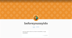 Desktop Screenshot of beforeyousayido.tumblr.com