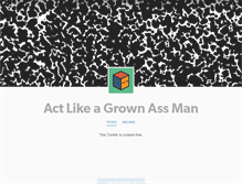 Tablet Screenshot of grownassman.tumblr.com