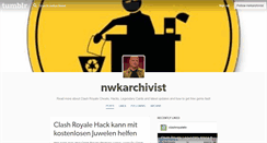 Desktop Screenshot of nwkarchivist.tumblr.com