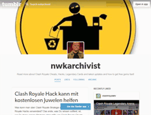 Tablet Screenshot of nwkarchivist.tumblr.com