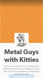 Mobile Screenshot of metalguyswithkitties.tumblr.com