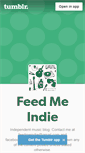 Mobile Screenshot of feedmeindie.tumblr.com