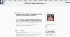 Desktop Screenshot of gilligansislequotes.tumblr.com