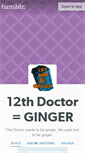 Mobile Screenshot of gingerdoctor.tumblr.com