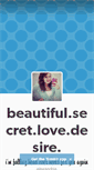 Mobile Screenshot of beautifulsecretlovedesire.tumblr.com