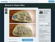 Tablet Screenshot of boundnrazrwire.tumblr.com