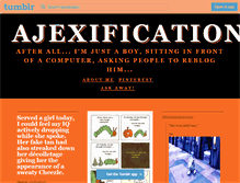 Tablet Screenshot of ajexification.tumblr.com