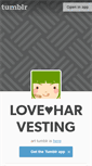 Mobile Screenshot of loveharvesting.tumblr.com