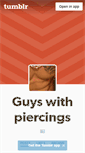 Mobile Screenshot of piercedguys.tumblr.com
