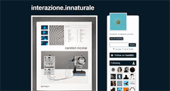 Desktop Screenshot of interazioneinnaturale.tumblr.com